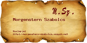Morgenstern Szabolcs névjegykártya